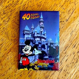 Disneyland 40 years today button